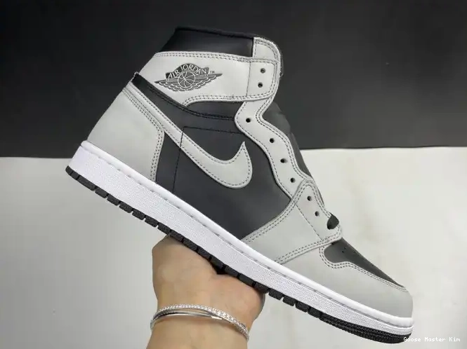 White Light 1 Grey Jordan Smoke Black 555088-035 High Retro Air 0518